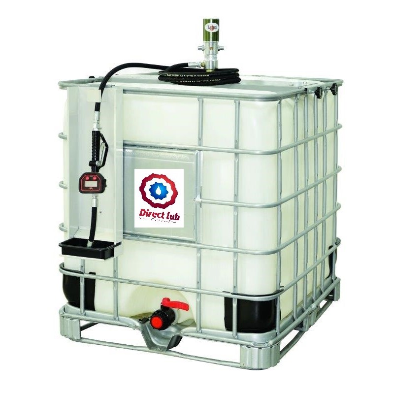 Equipement de distribution huile sur IBC de 1000 L